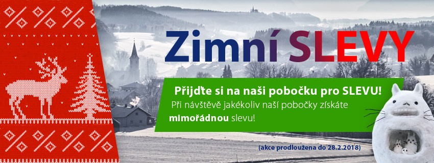 Novinka & akce-Mimořádné zimní SLEVY
